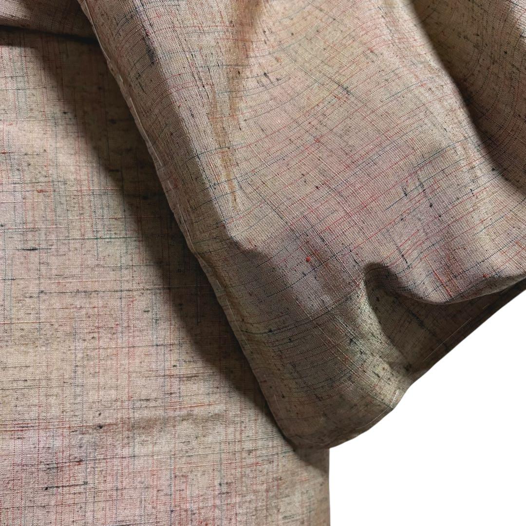 新品　美品　正絹　山細系　民芸調　ぜんまい系風合い　多色節糸紬　フルセット