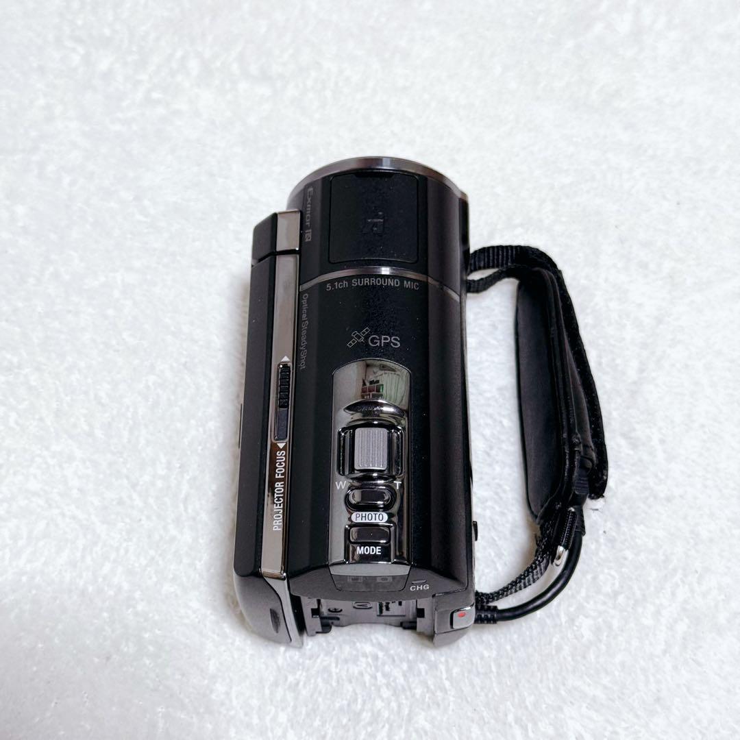 極美品　SONY　HDR-PJ590V HD　ビデオカメラ　バッテリー　2個付