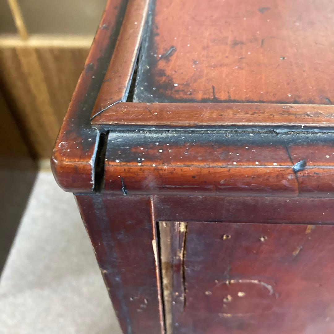 アンティーク　ガラス戸棚