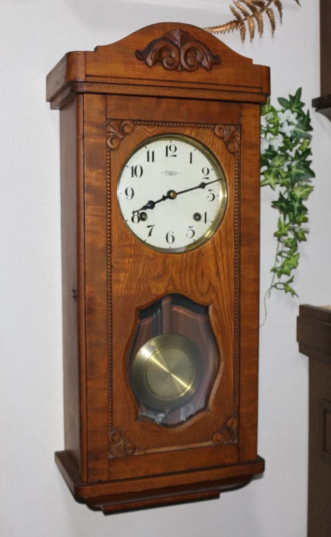 可動品 中型 EPOCH 今津時計 アンティーク 柱時計 掛時計 ２打打ち