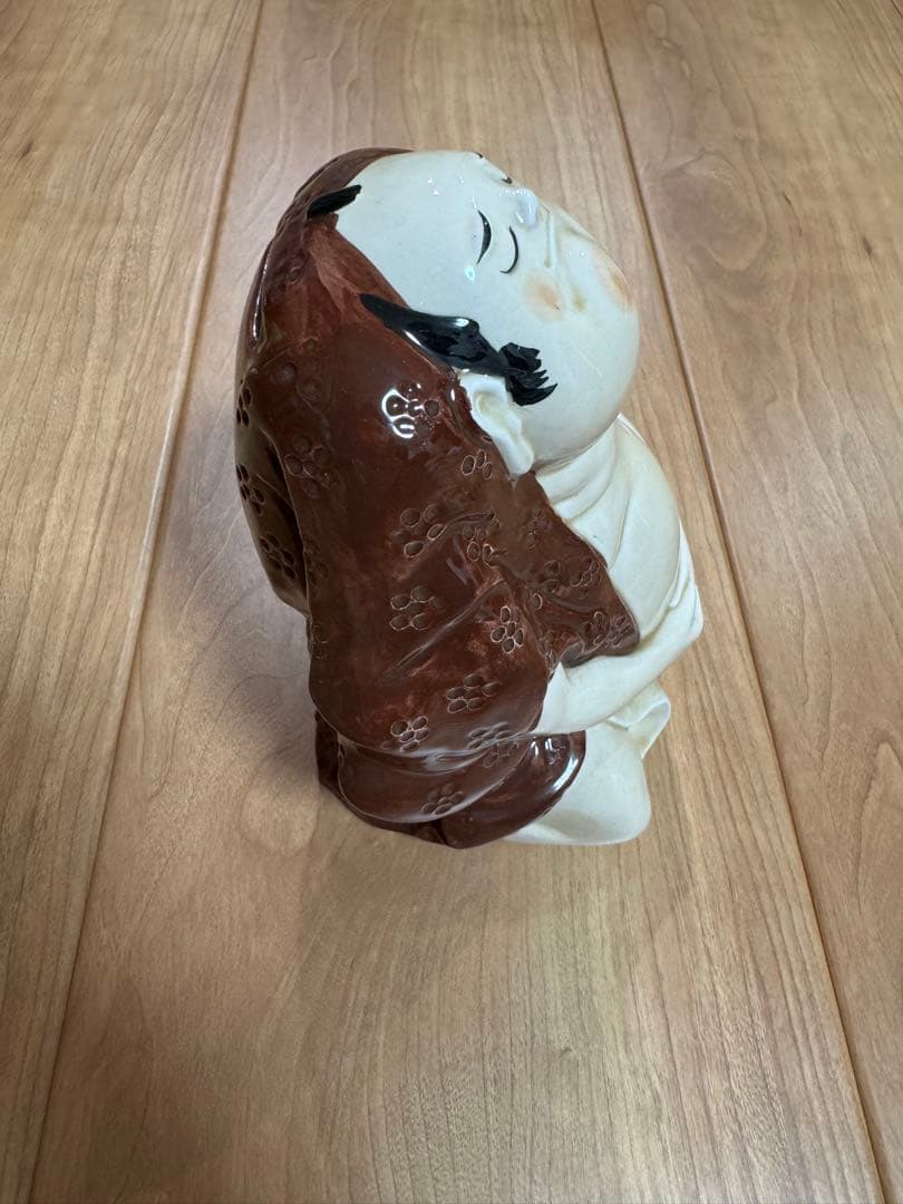 登利平　へいどん　陶器　貯金箱　置物