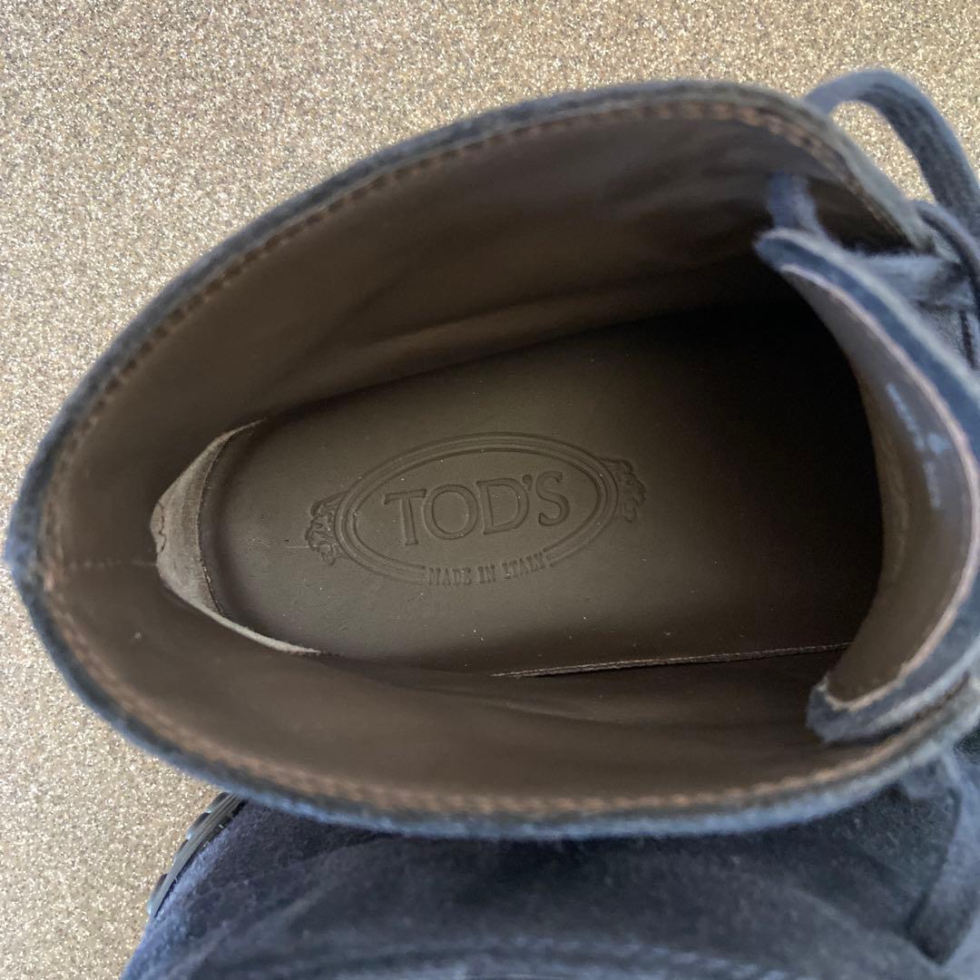 TOD'Sトッズ　ペブルスエードショートブーツ　チャッカブーツ　デザートブーツ