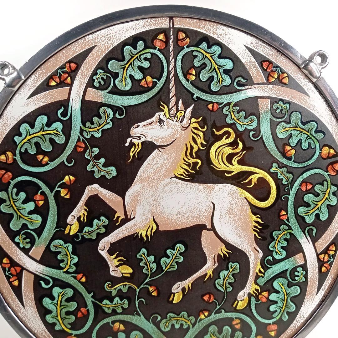 ステンドグラス Unicorn ユニコーン大判 グラスマスターズ社