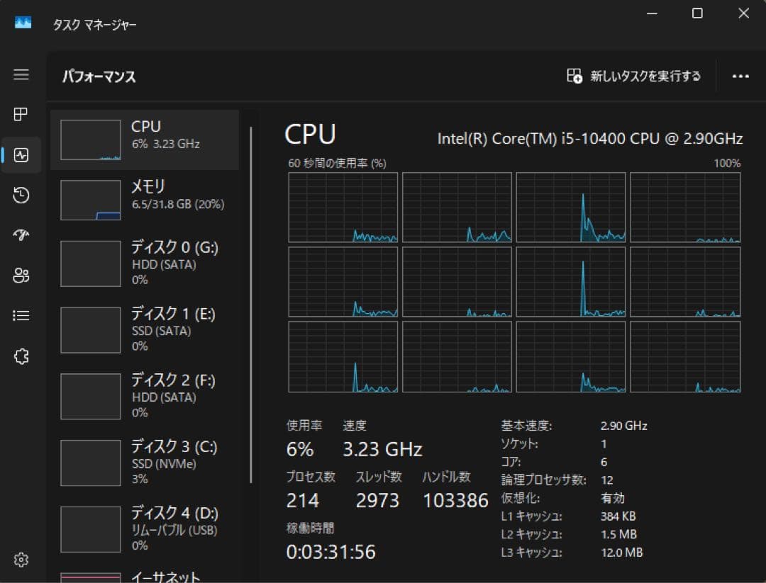 Intel Core i5-10400 CPU 美品