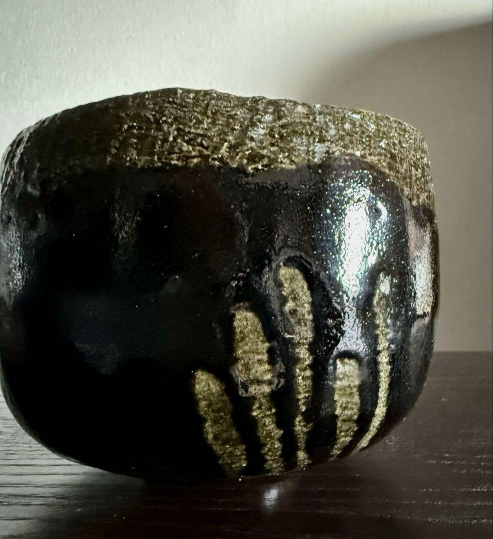 茶道具 黒茶碗 光悦写 雨雲 紫楽造