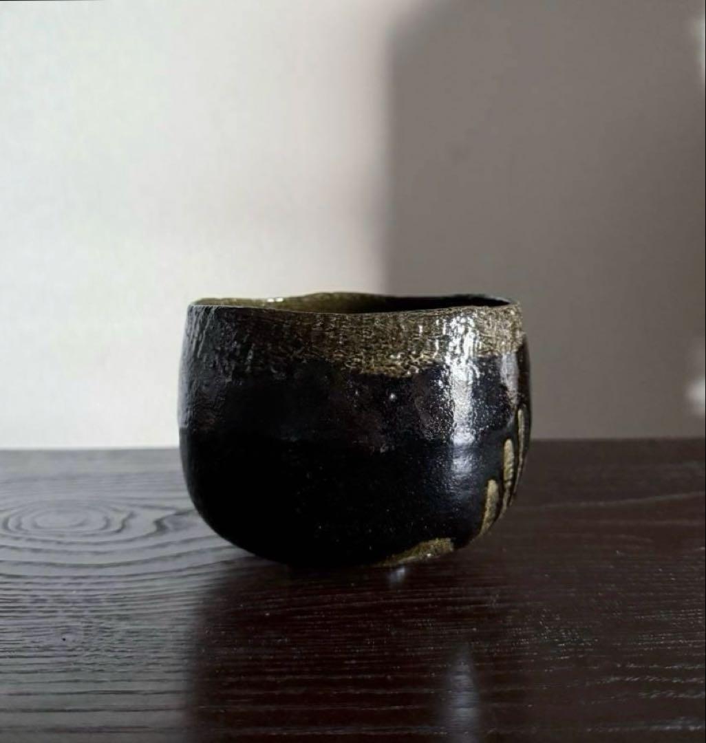 茶道具 黒茶碗 光悦写 雨雲 紫楽造
