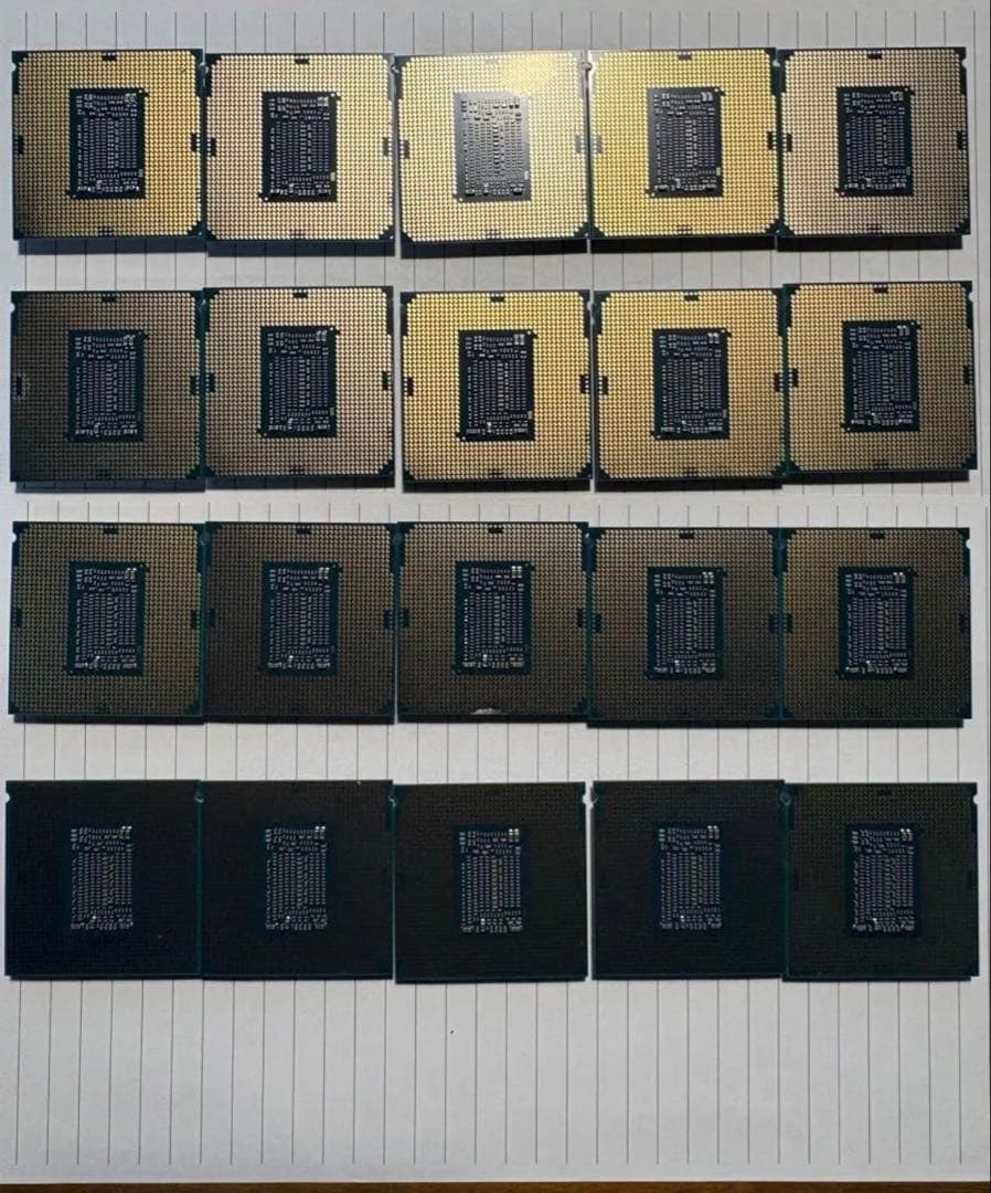 Intel Core i5-8500T のCPUが20個セットです。