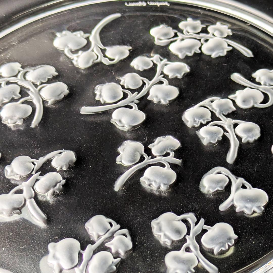 3枚セット ラリック フランス ビンテージプレートmuguet すずらん