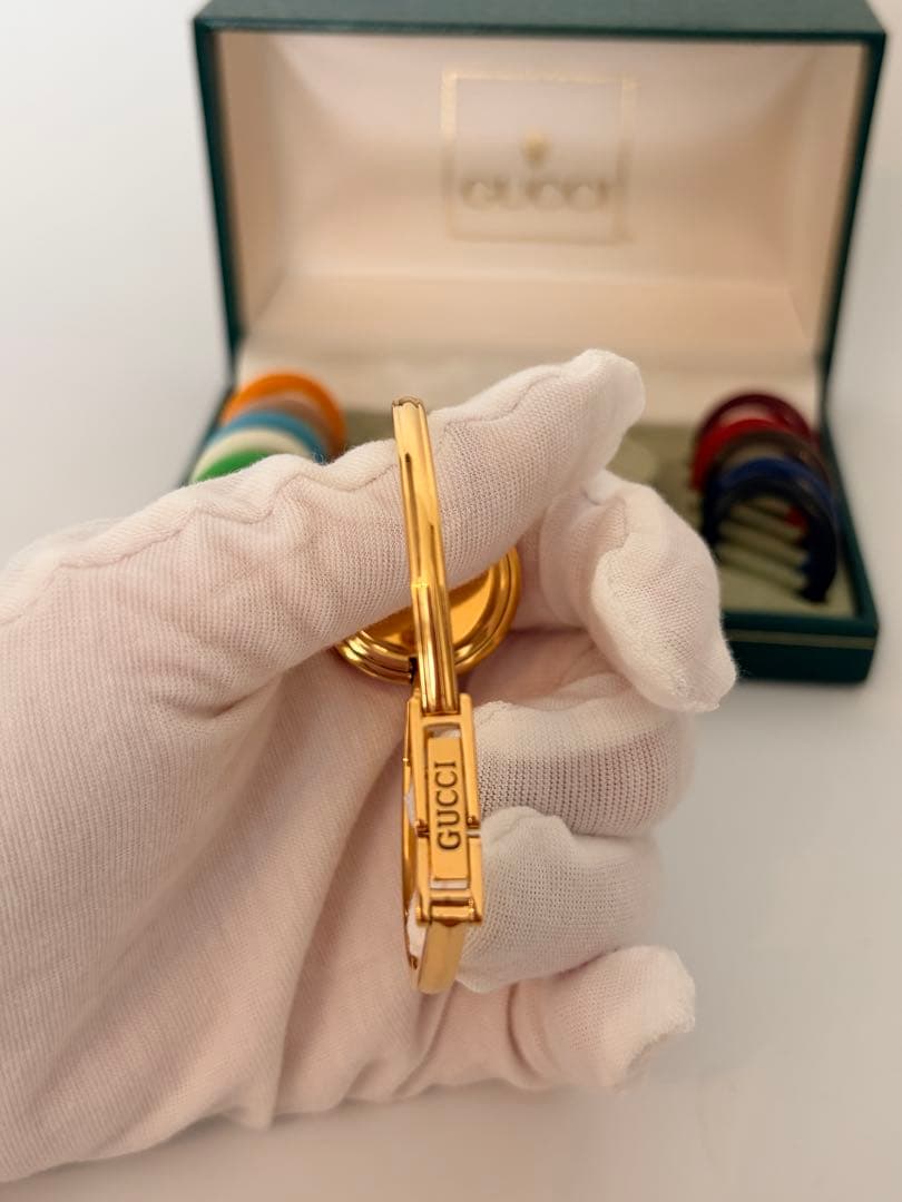 GUCCI チェンジベゼル腕時計 交換用ベゼル付き【動作確認済み】