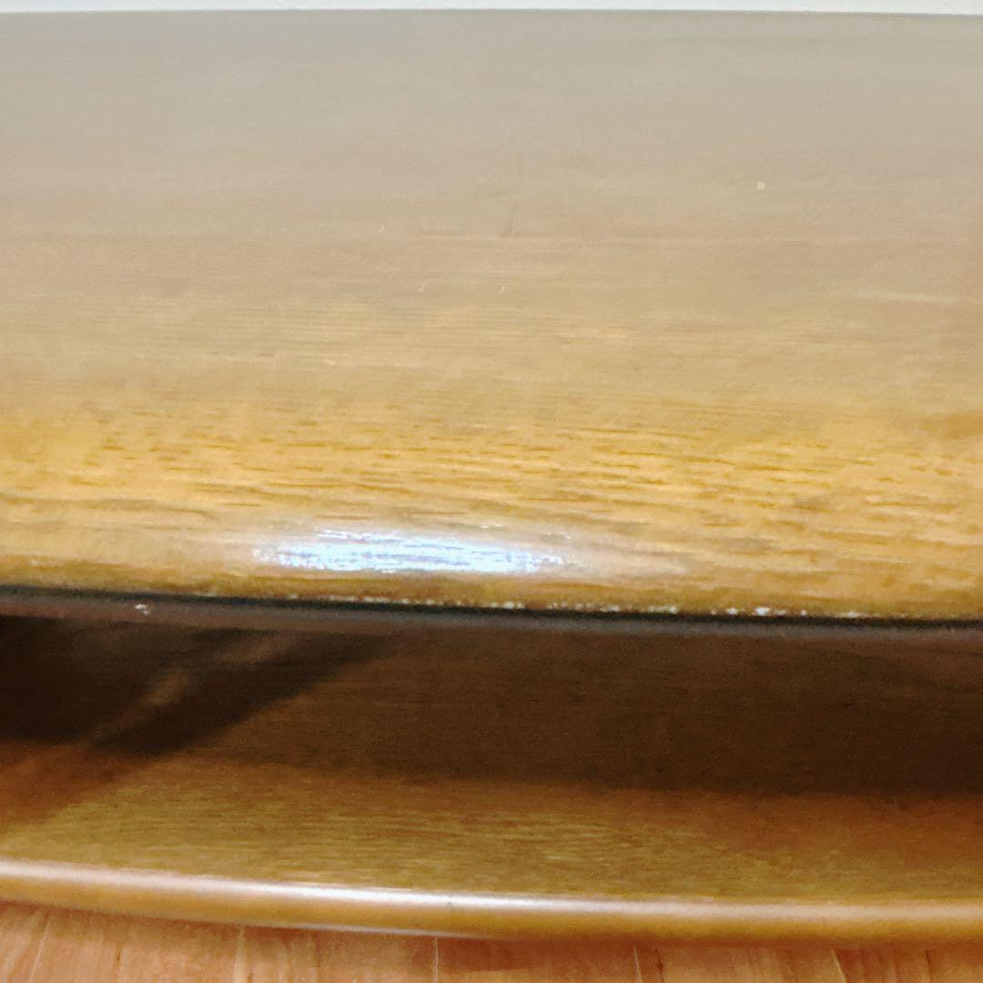 カリモク センターテーブル 楕円形 木製 北欧 ナチュラル カフェ風 高級家具