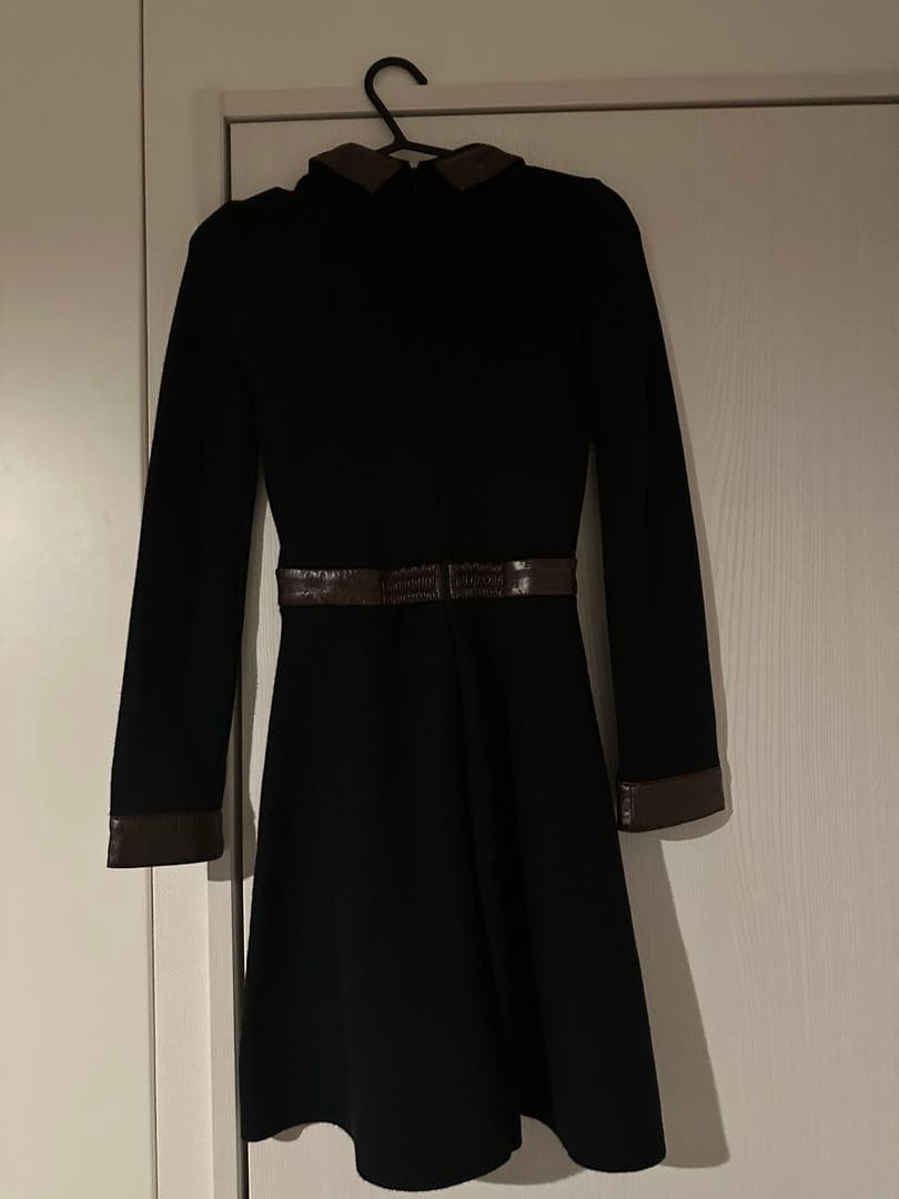 Darich ロゴレザーフレアミニワンピース