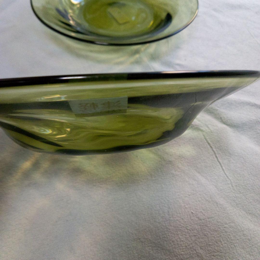 ☆新品☆　津軽びいどろ　希少　プレートと浅鉢・浅ボウル　2つ