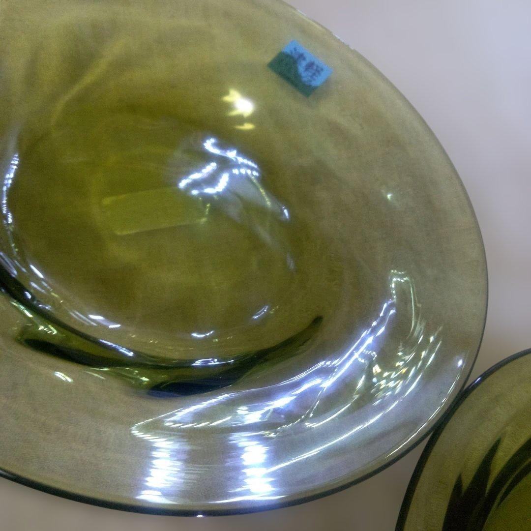 ☆新品☆　津軽びいどろ　希少　プレートと浅鉢・浅ボウル　2つ