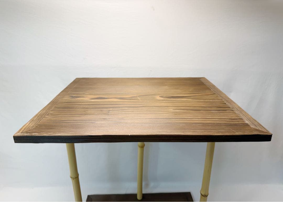 ほぼ未使用 茶道具 川瀬表完造 玄々斎好写 五行棚 焼杉 組み立式 共箱