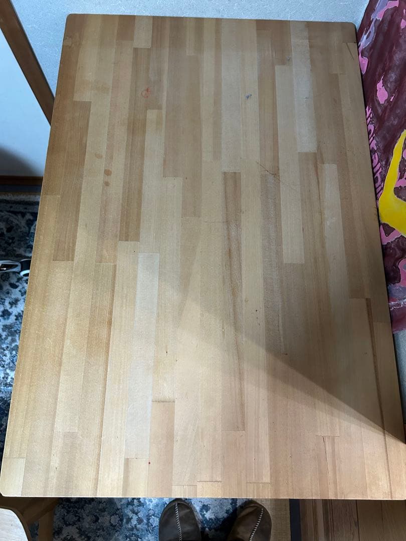 日本製 学習机 2台椅子 2脚ナチュラルウッド