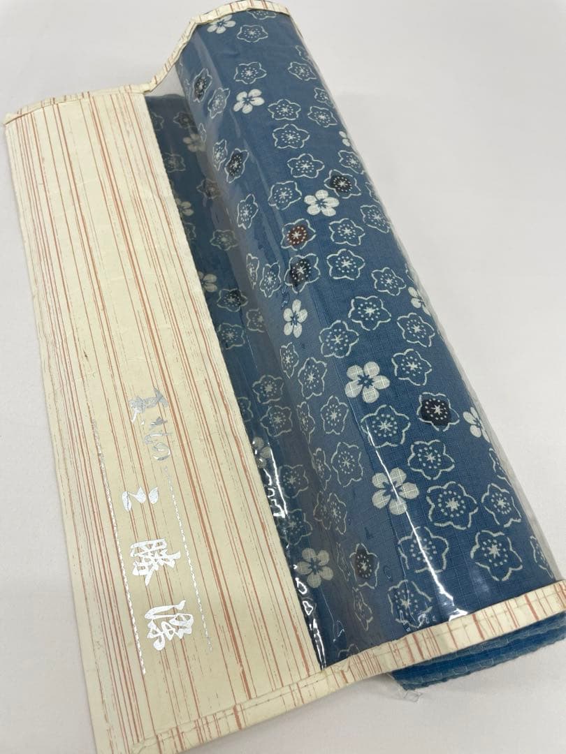 浴衣 紅梅織 三勝染 桜に梅 綿 反物