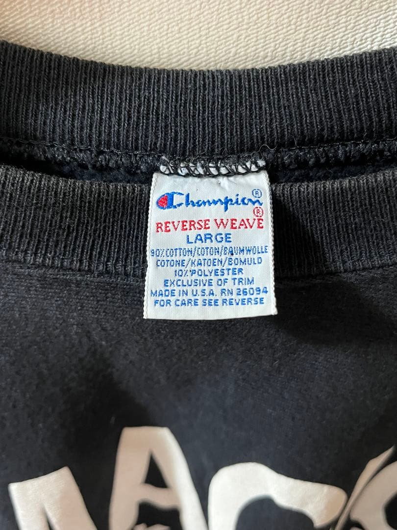 Champion 90s NBA リバースウィーブ スウェット ブラック 黒 L