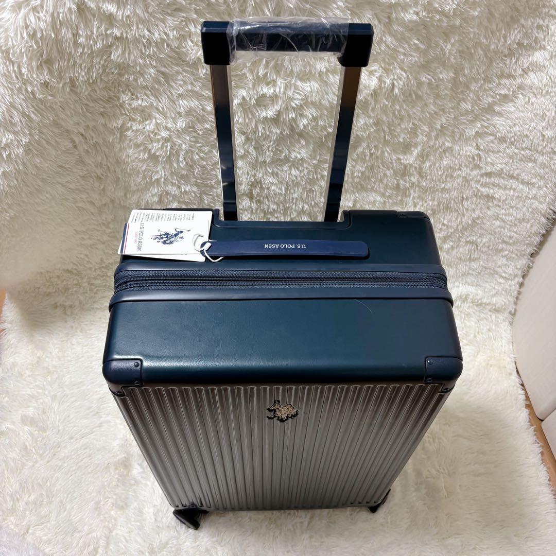 【ぼんす】美品 ユーエスポロ スーツケースキャリーバッグ ネイビー60L