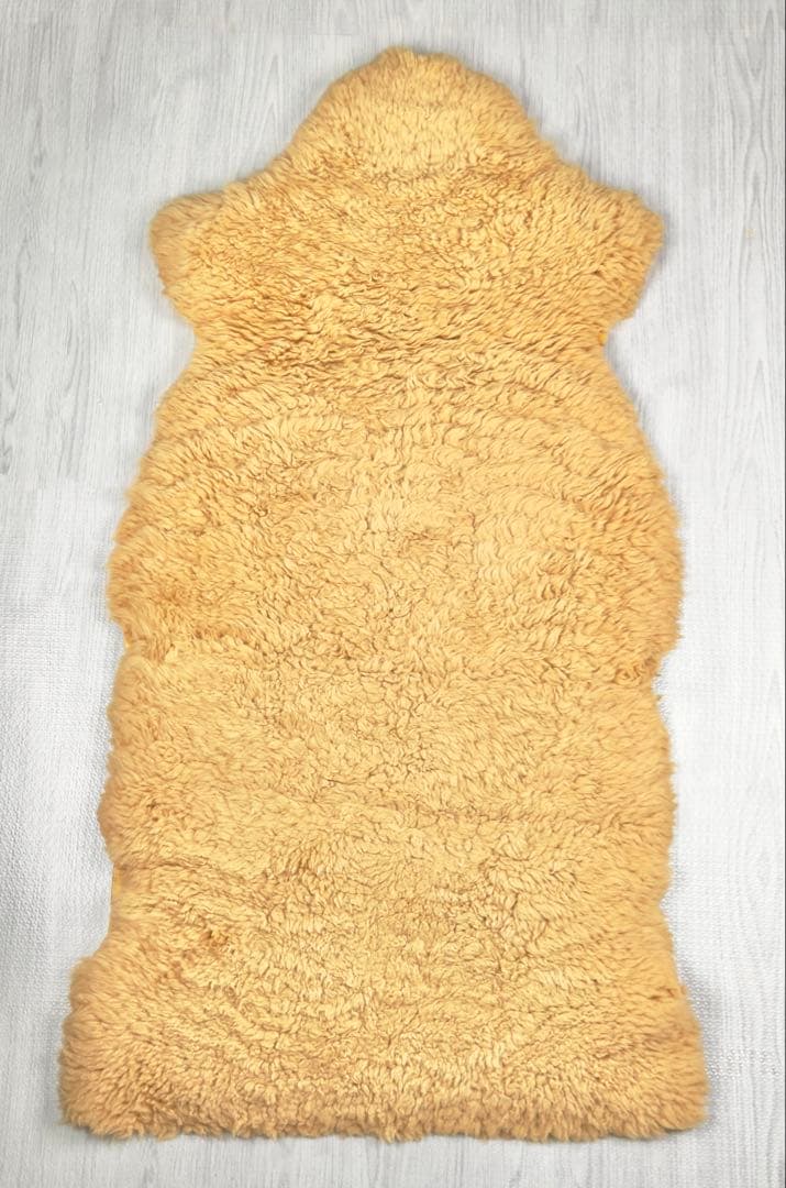 一点物 ニュージーランド産 ムートンラグ 子羊毛 ウールカーペット シープスキン