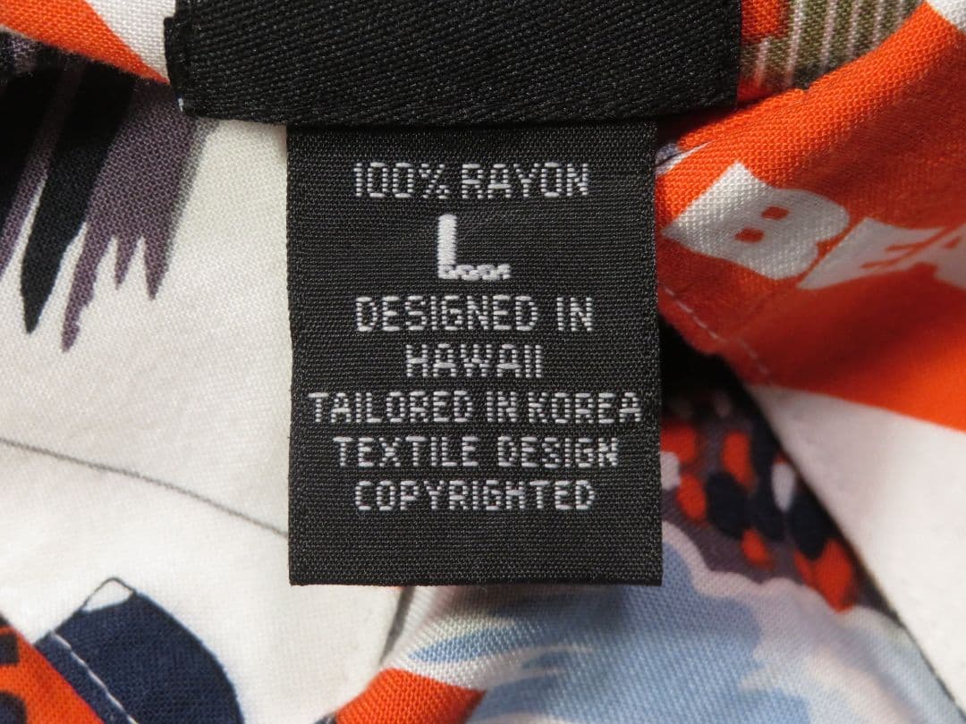 ✅️ レインスプーナー NFL BEARS ベアーズ レーヨンシャツ 半袖シャツ