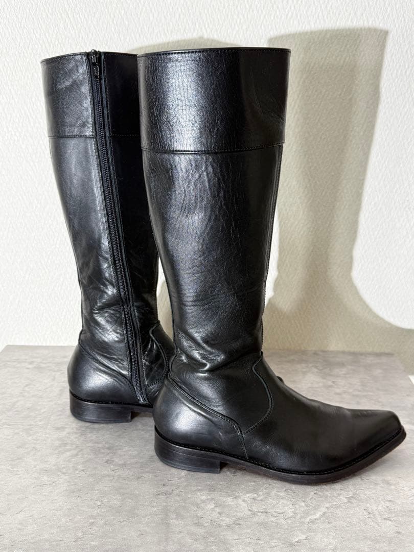 ヨウジヤマモト 03aw ロングレザーブーツ