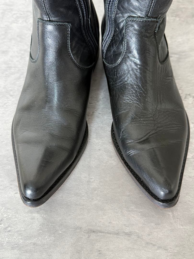 ヨウジヤマモト 03aw ロングレザーブーツ