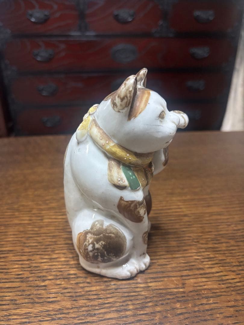 アンティークな招き猫　 骨董　レトロ　縁起物