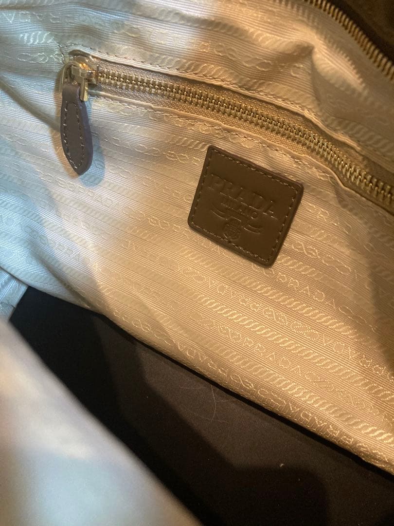 PRADA レディースエコバッグ オリーブグリーン