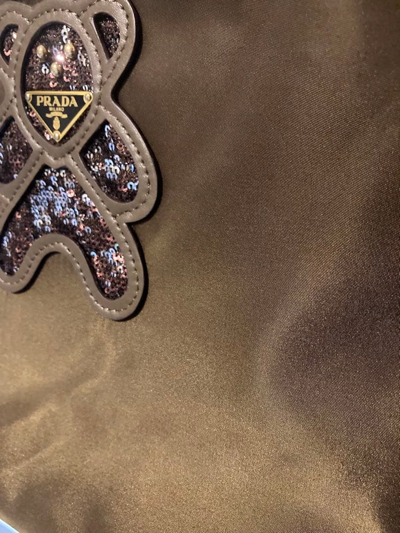 PRADA レディースエコバッグ オリーブグリーン