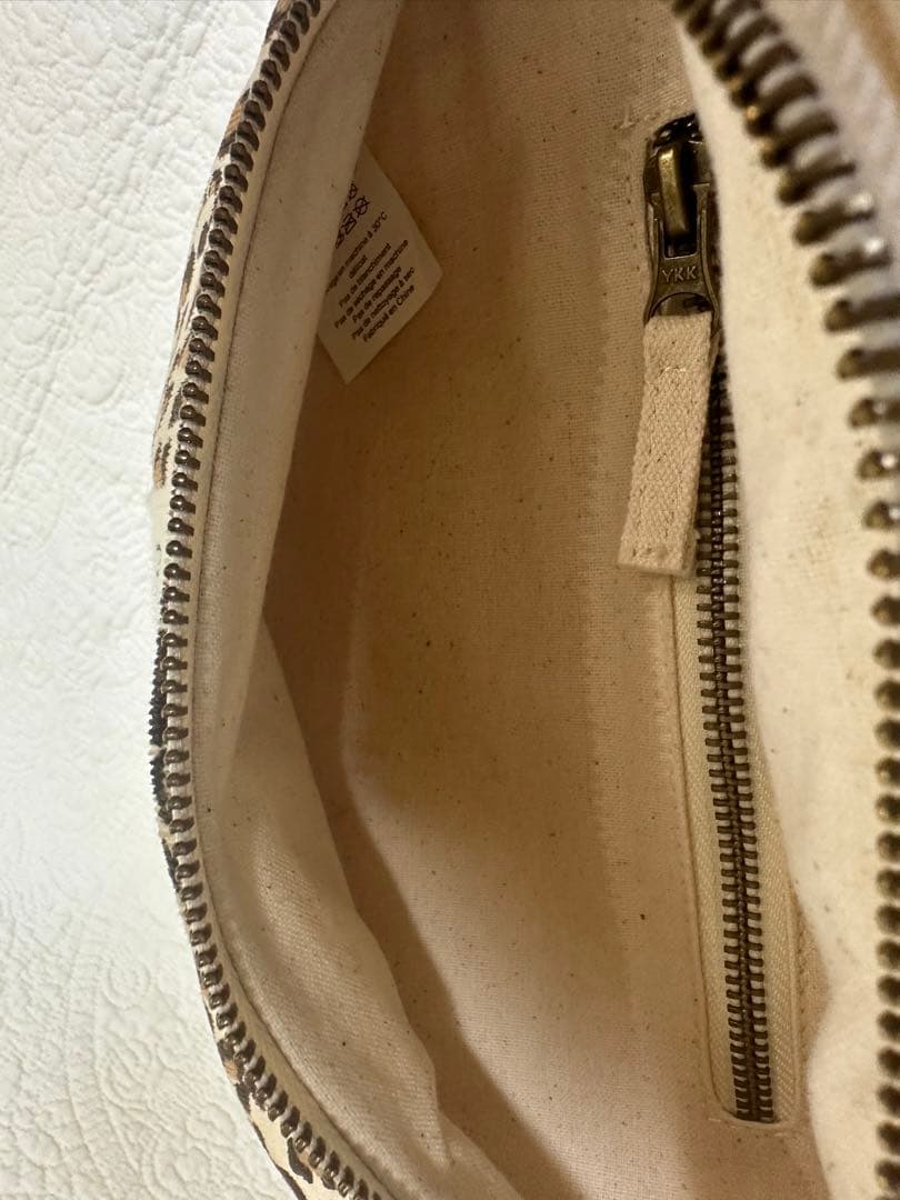 極美品　sezane セザンヌ　バッグ　レオパード　ポーチ　バナナバッグ