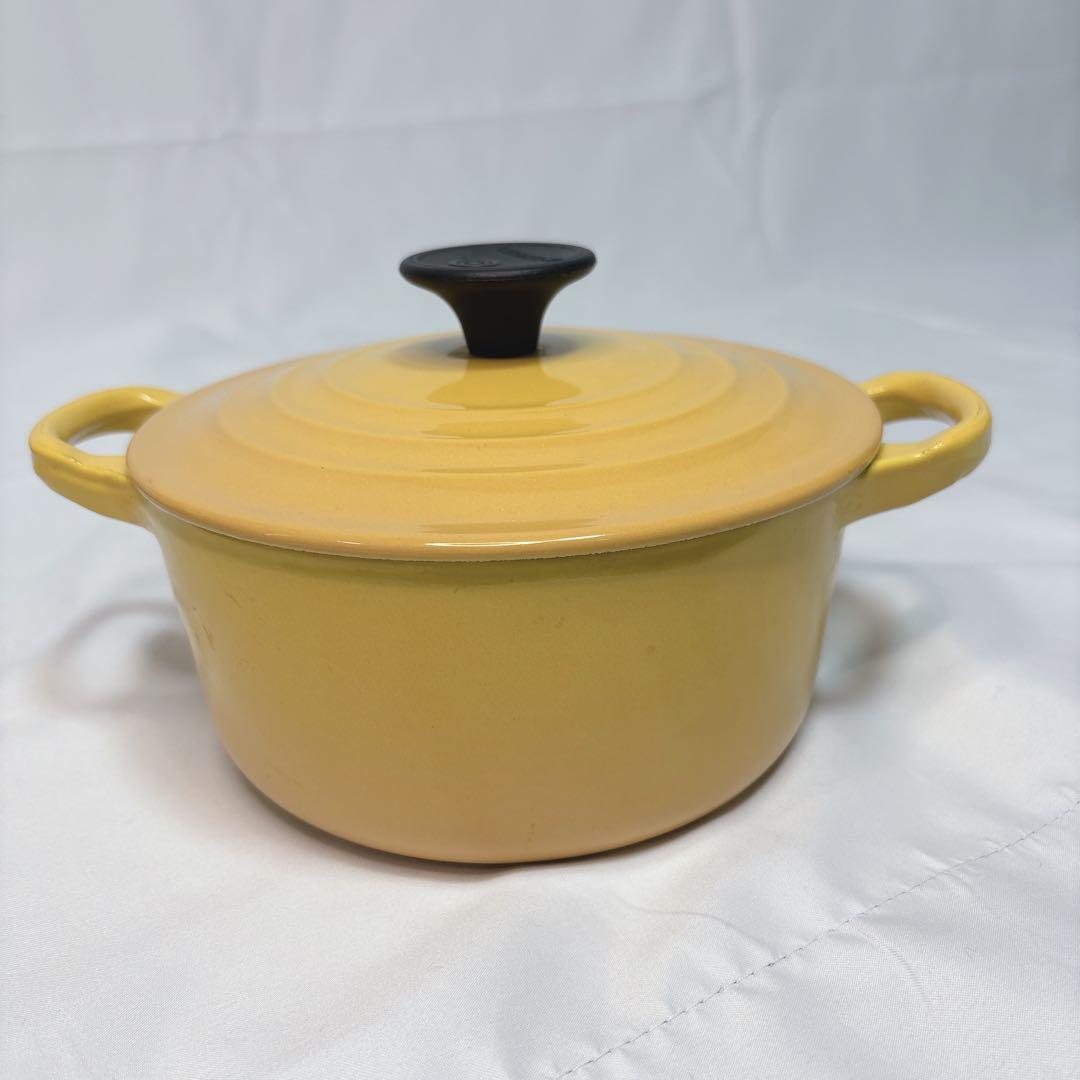 1回のみ使用✨️ル・クルーゼ 鋳物ホーロー鍋ココットロンド