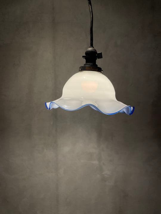 大正ロマン　フリル照明　JAPAN vintage