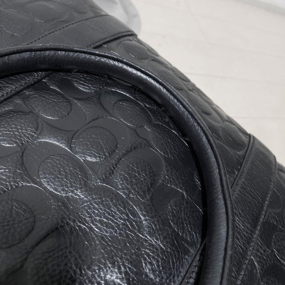 超美品 COACH コーチ メンズ ビジネスバッグ ブリーフケース 黒