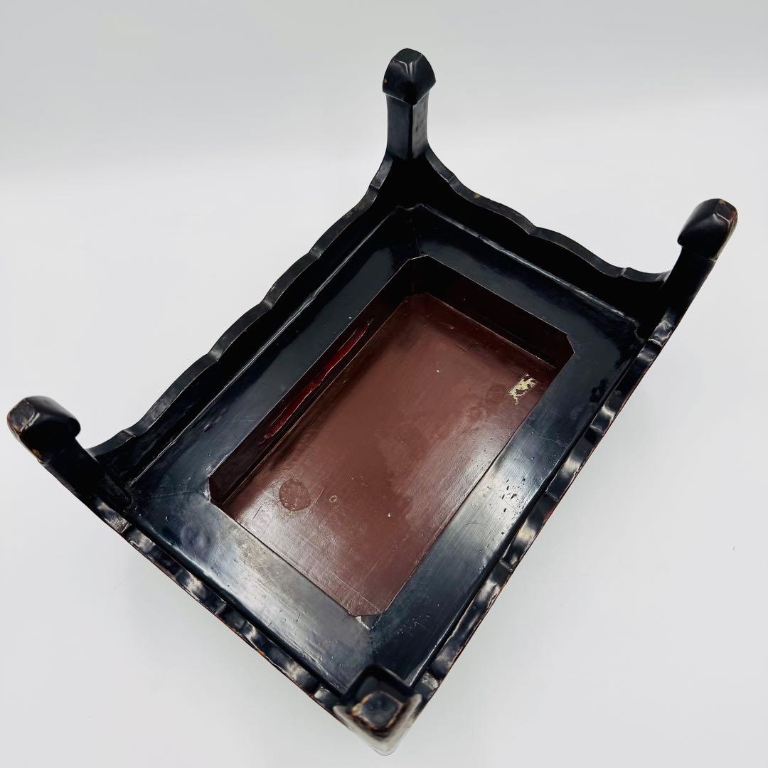 【中国美術　螺鈿青貝香炉台　花台　香台】骨董　アンティーク　インテリア