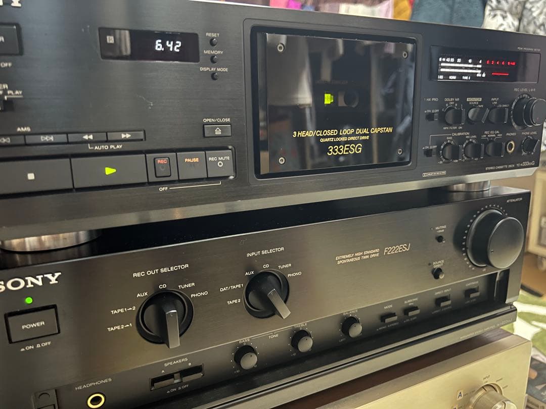 美品！SONYソニーTC-333ESGバブル全盛期の熟成3ベッドカセットデッキ