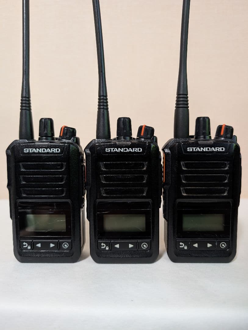 スタンダード デジタル簡易無線機 免許局 VXD460U×3台 イヤホン付