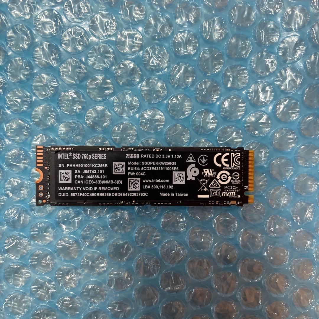 ④ M.2 SSD NVMe 256GB×4本＋128GB×1本