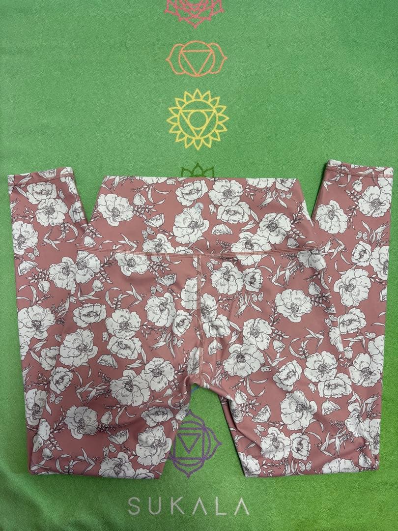 【SUKALA】 フラワープリント ヨガウエアセットアップ Mサイズ