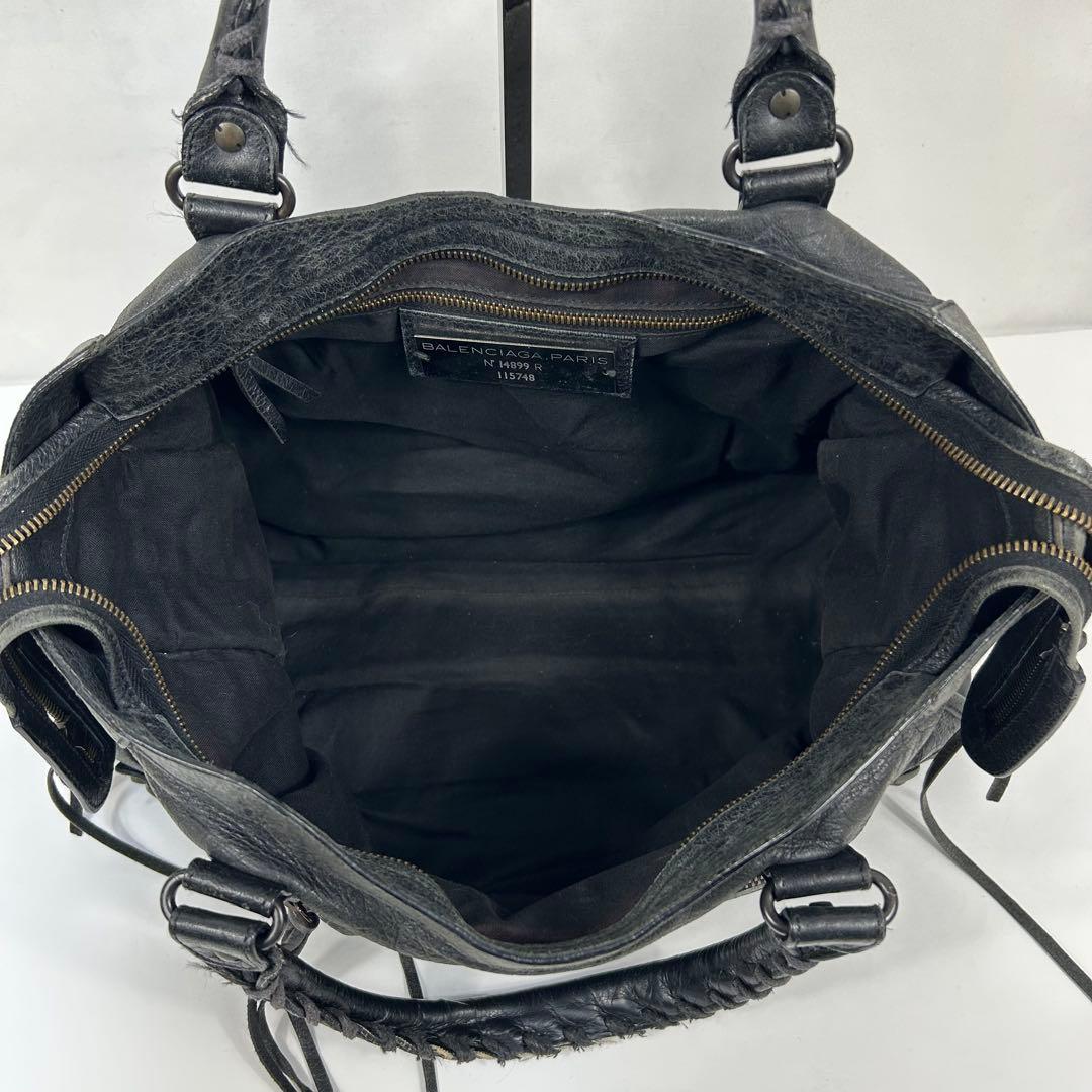 バッグ Balenciaga The City 115748 Bag Black