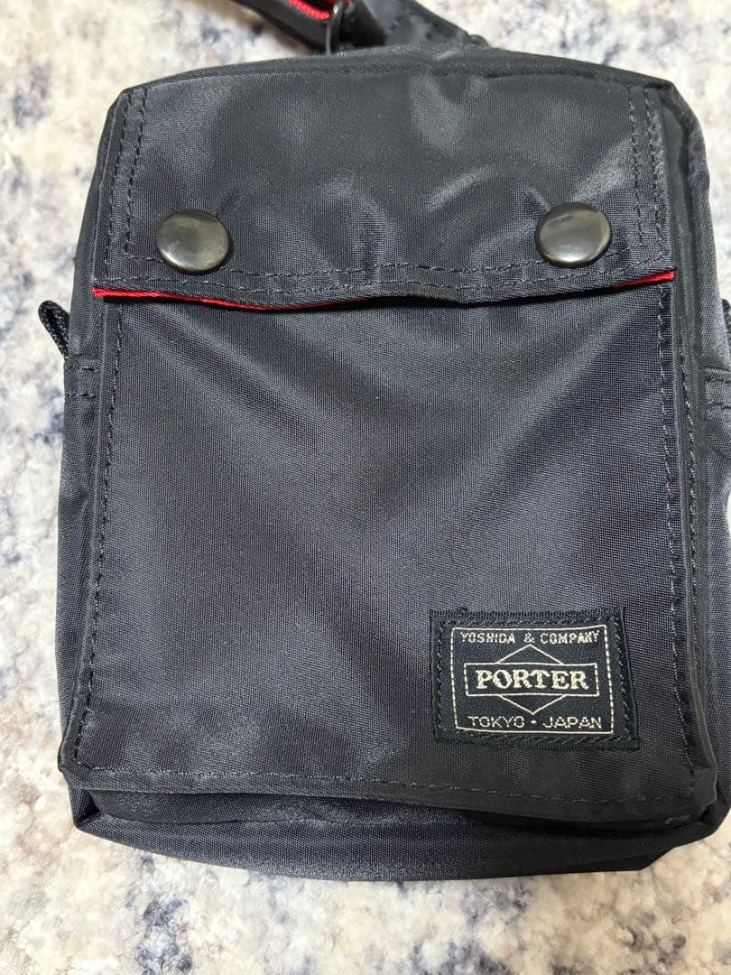超美品 PORTER ブラック ショルダーバッグ ポーター