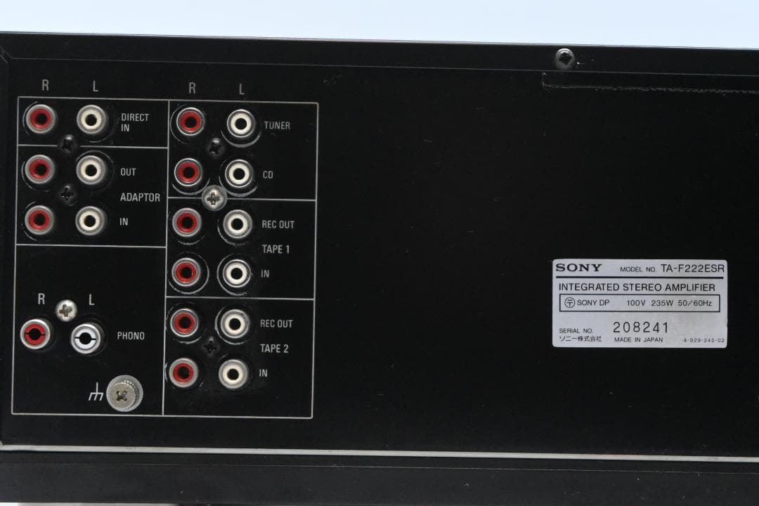 ＳＯＮＹ ＴＡ－Ｆ２２２ＥＳＲ【動作品 美品】