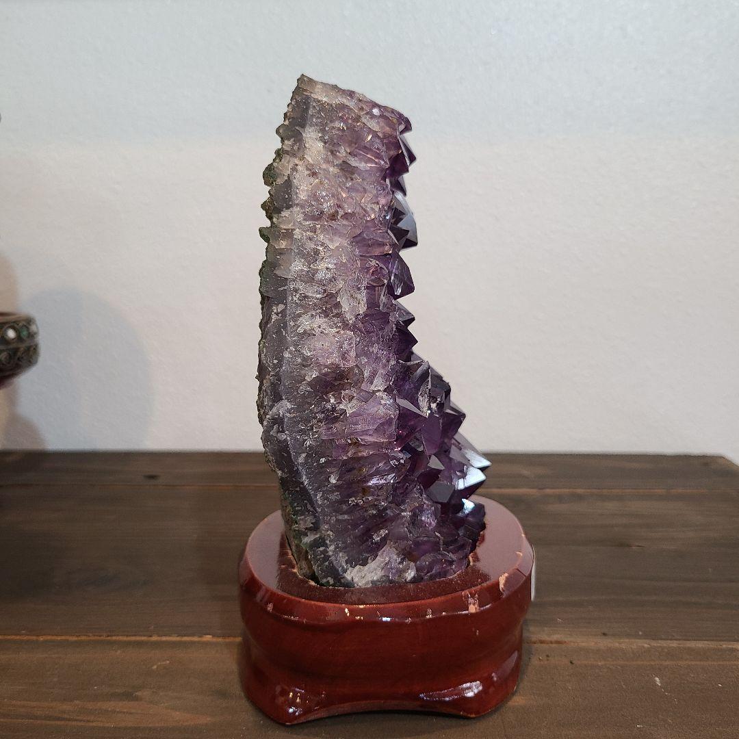 アメジストクラスター　土台付き　開運　守護石　財運　事業の成功