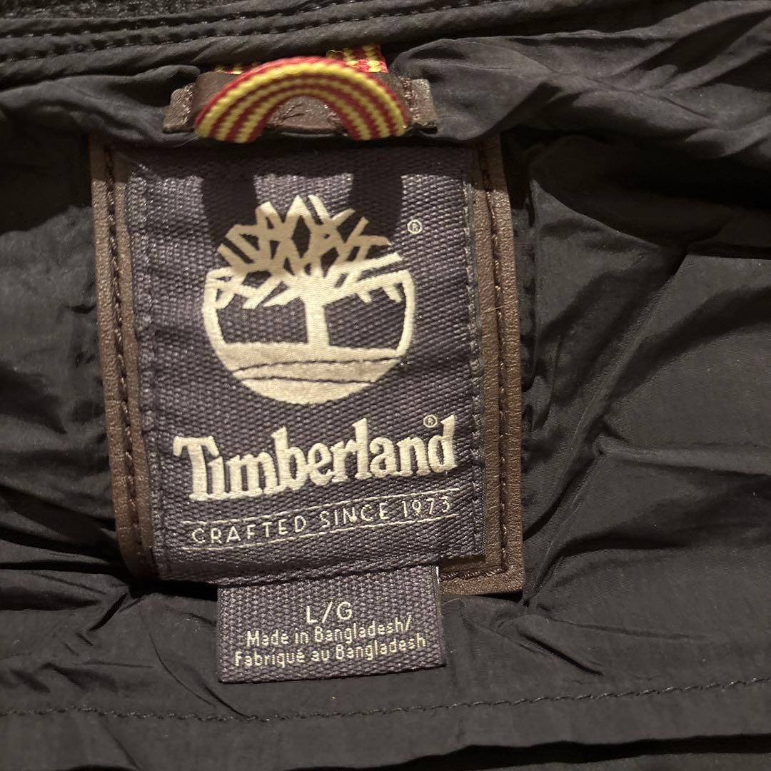 Timberland ブラック ハイブリッドダウンジャケット