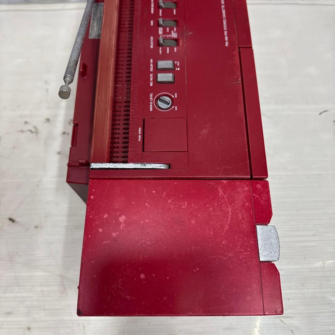 National RX-C50 ナショナル レッド ラジカセ 昭和レトロ