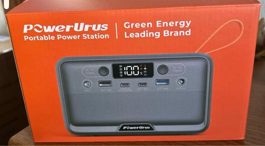 ポータブル電源 89.6Wh リン酸鉄蓄電池 小型 軽量 LEDライト付き