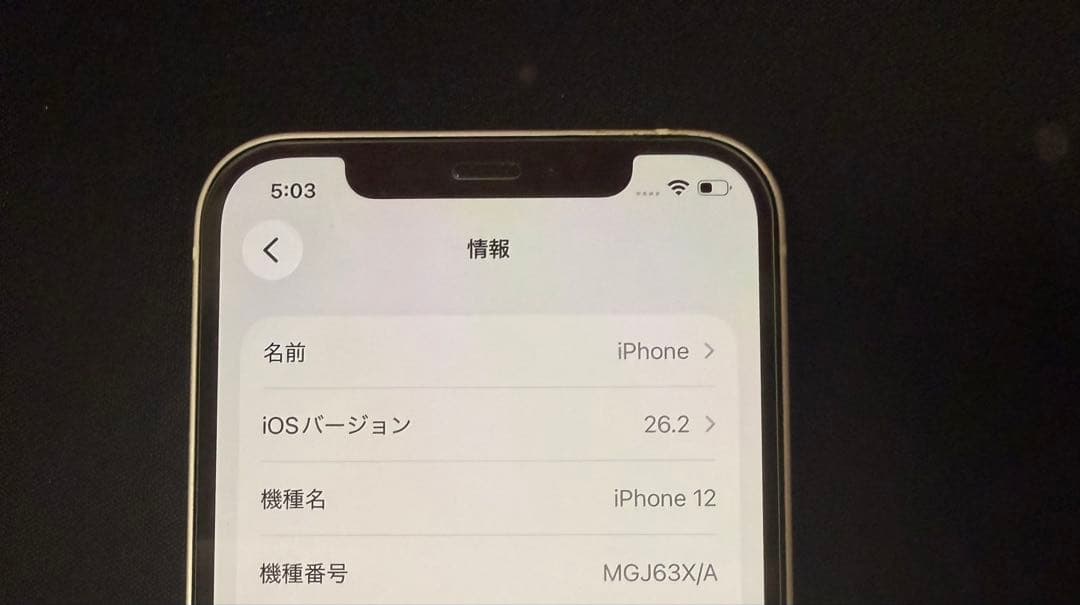 【海外版】iPhone 12 ひび割れあり