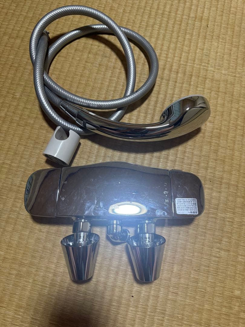 クロームメッキ シャワーヘッド ホース付き