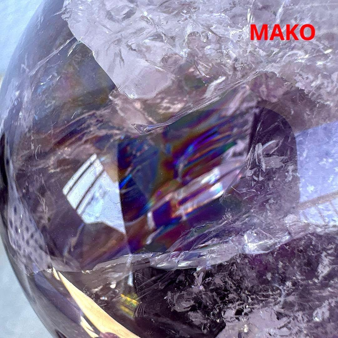 M1776☆アメジスト丸玉直径120mm2.4Kg☆天然石☆N50601-A