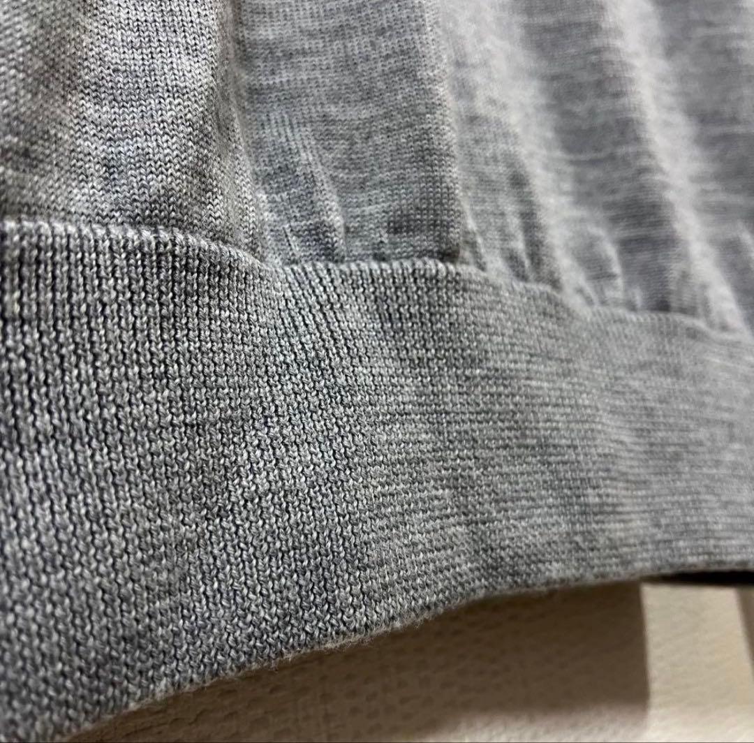 ビームスゴルフ　パープルレーベル　防風タラッティセーター　Mサイズ　グレー　美品