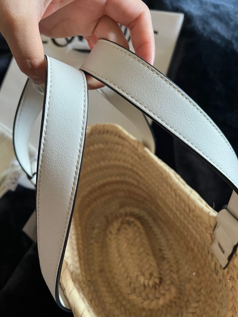 sio様　LOEWE カゴバッグ ホワイト　スモールｓ